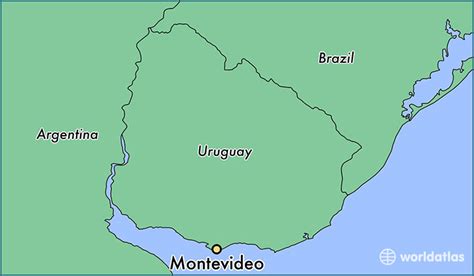 montevideo on map.
